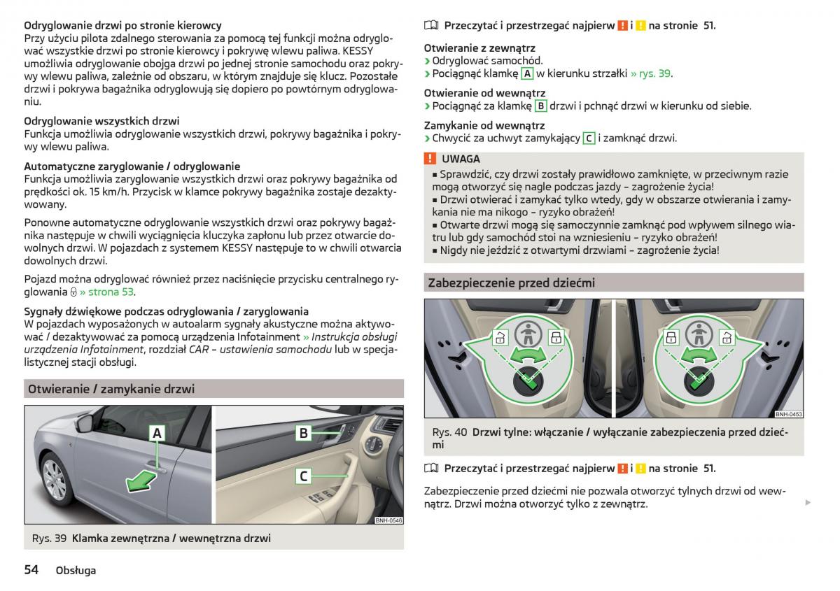 Skoda Rapid instrukcja obslugi / page 56