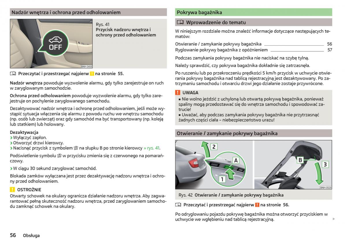 Skoda Rapid instrukcja obslugi / page 58