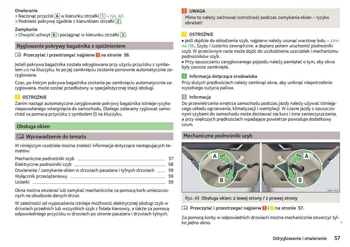 Skoda Rapid instrukcja obslugi / page 59