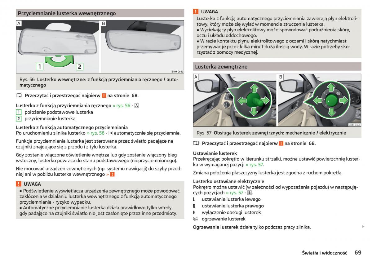 Skoda Rapid instrukcja obslugi / page 71