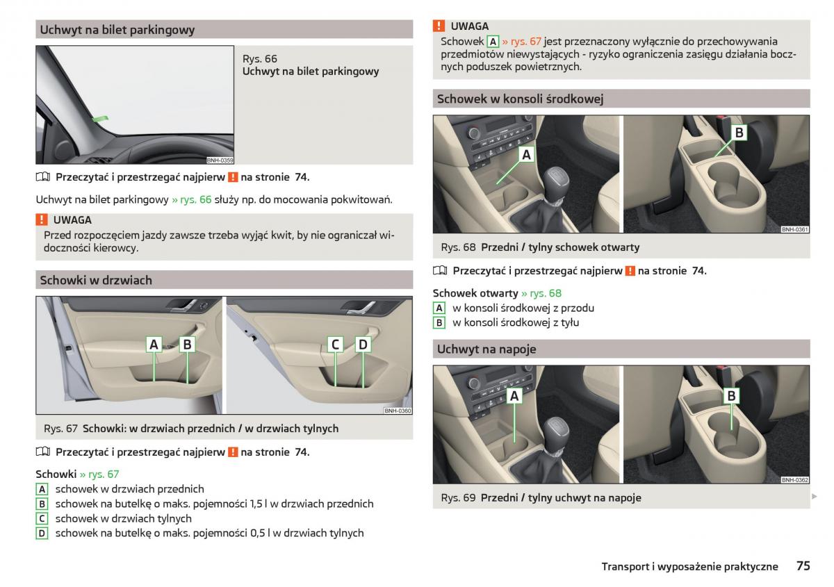 Skoda Rapid instrukcja obslugi / page 77