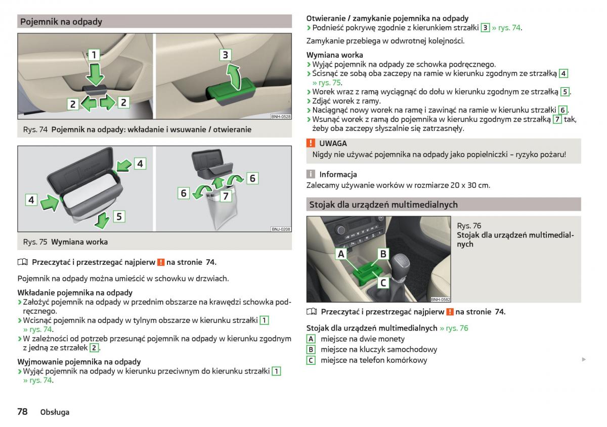 Skoda Rapid instrukcja obslugi / page 80