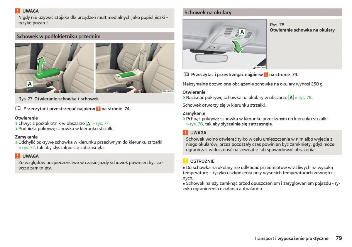 Skoda Rapid instrukcja obslugi / page 81