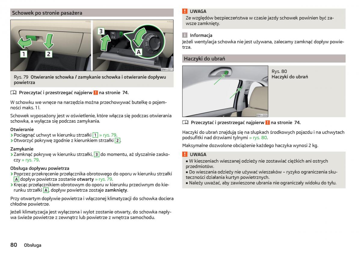 Skoda Rapid instrukcja obslugi / page 82