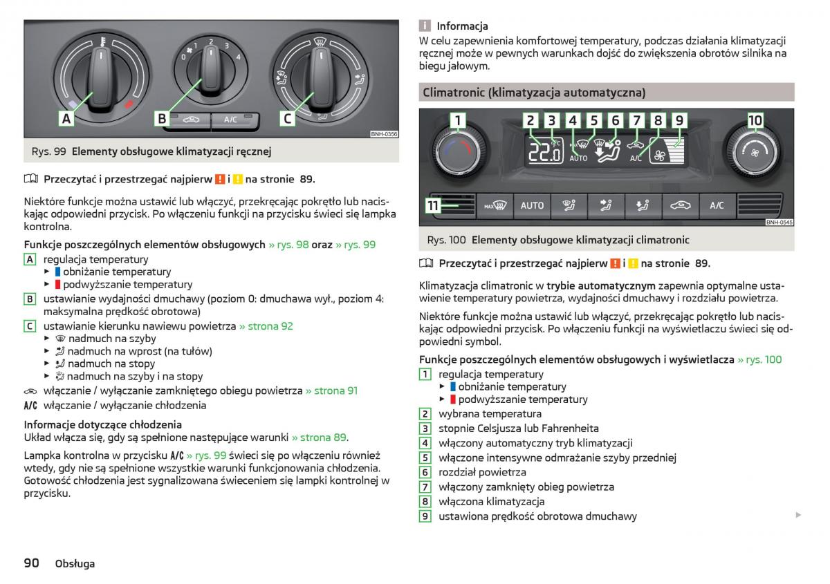 Skoda Rapid instrukcja obslugi / page 92