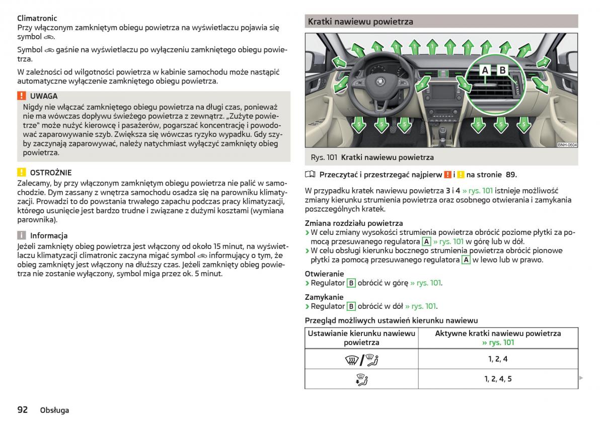 Skoda Rapid instrukcja obslugi / page 94