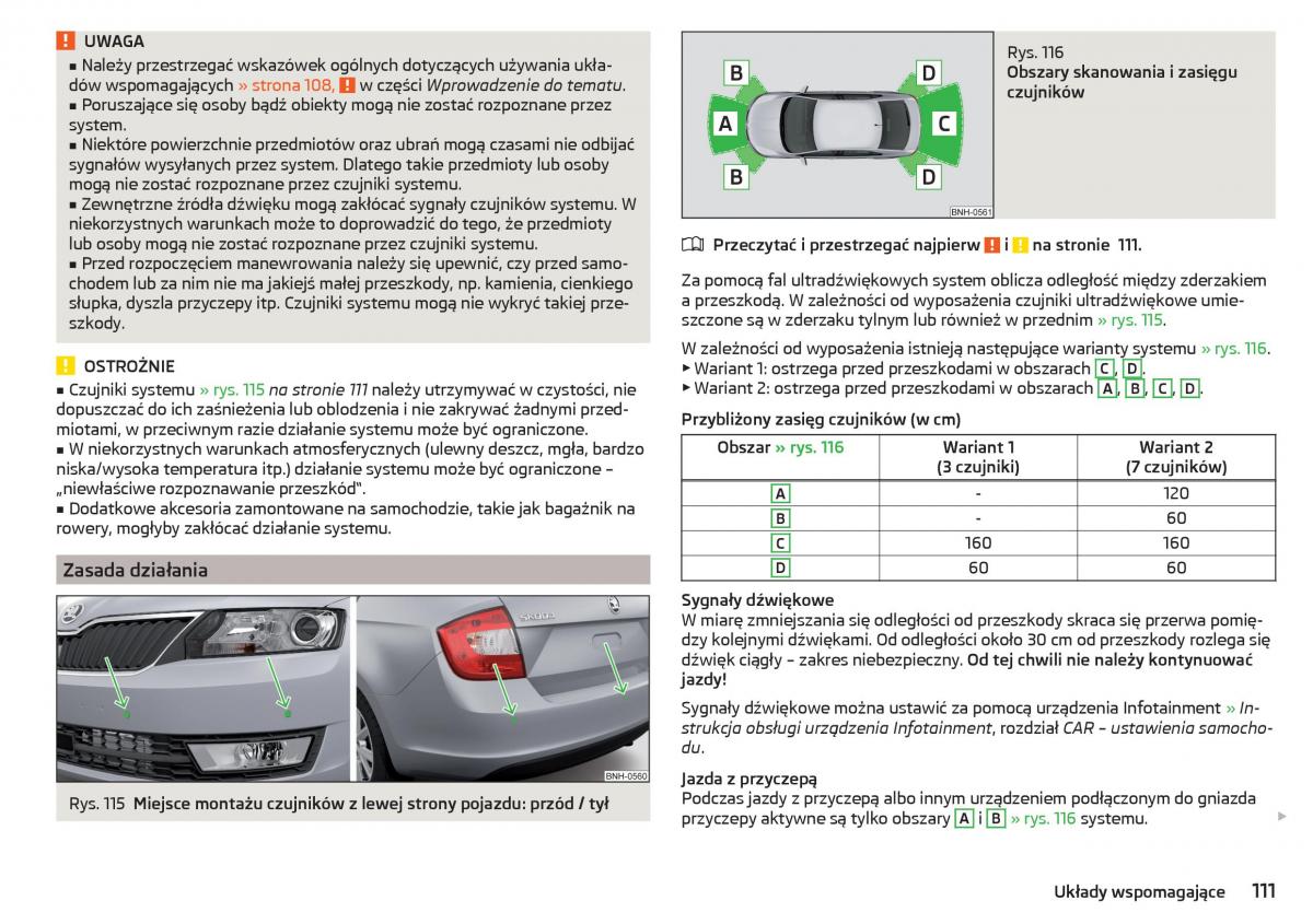 Skoda Rapid instrukcja obslugi / page 113