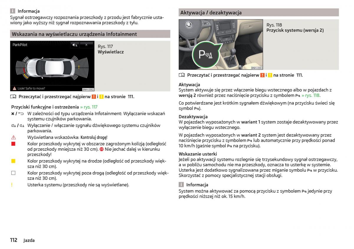 Skoda Rapid instrukcja obslugi / page 114