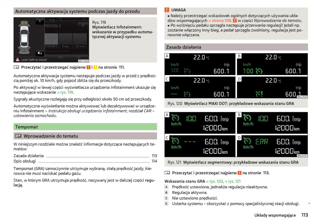 Skoda Rapid instrukcja obslugi / page 115