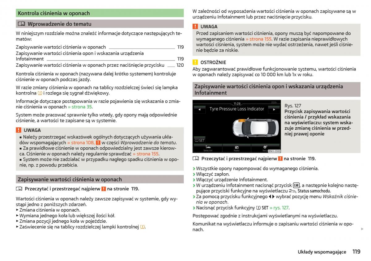 Skoda Rapid instrukcja obslugi / page 121