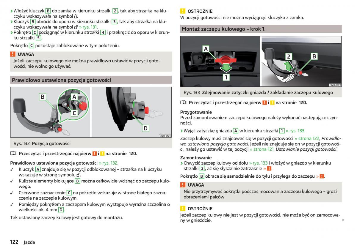 Skoda Rapid instrukcja obslugi / page 124