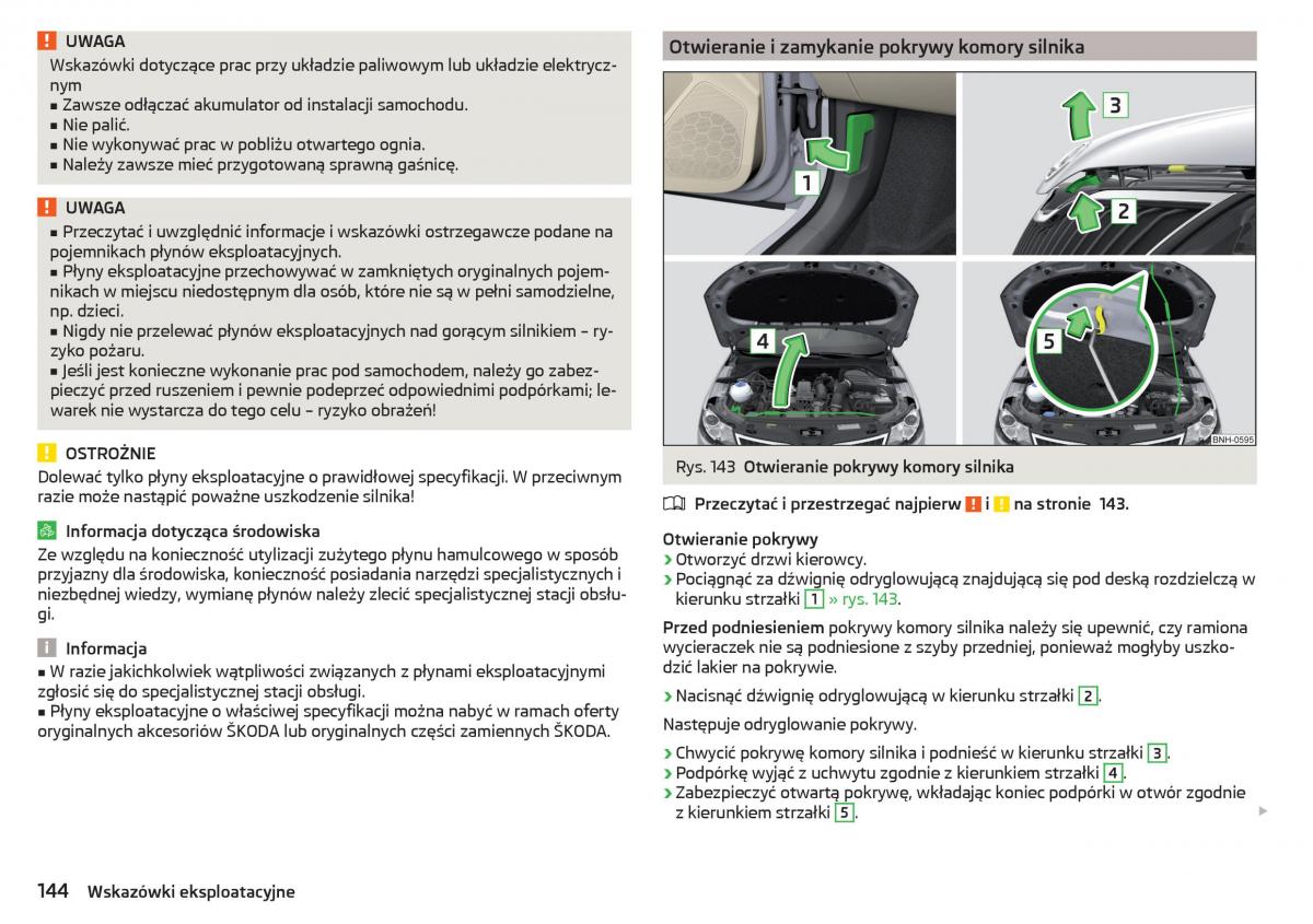 Skoda Rapid instrukcja obslugi / page 146