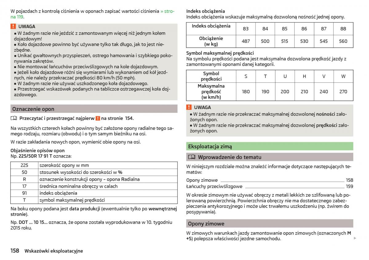 Skoda Rapid instrukcja obslugi / page 160