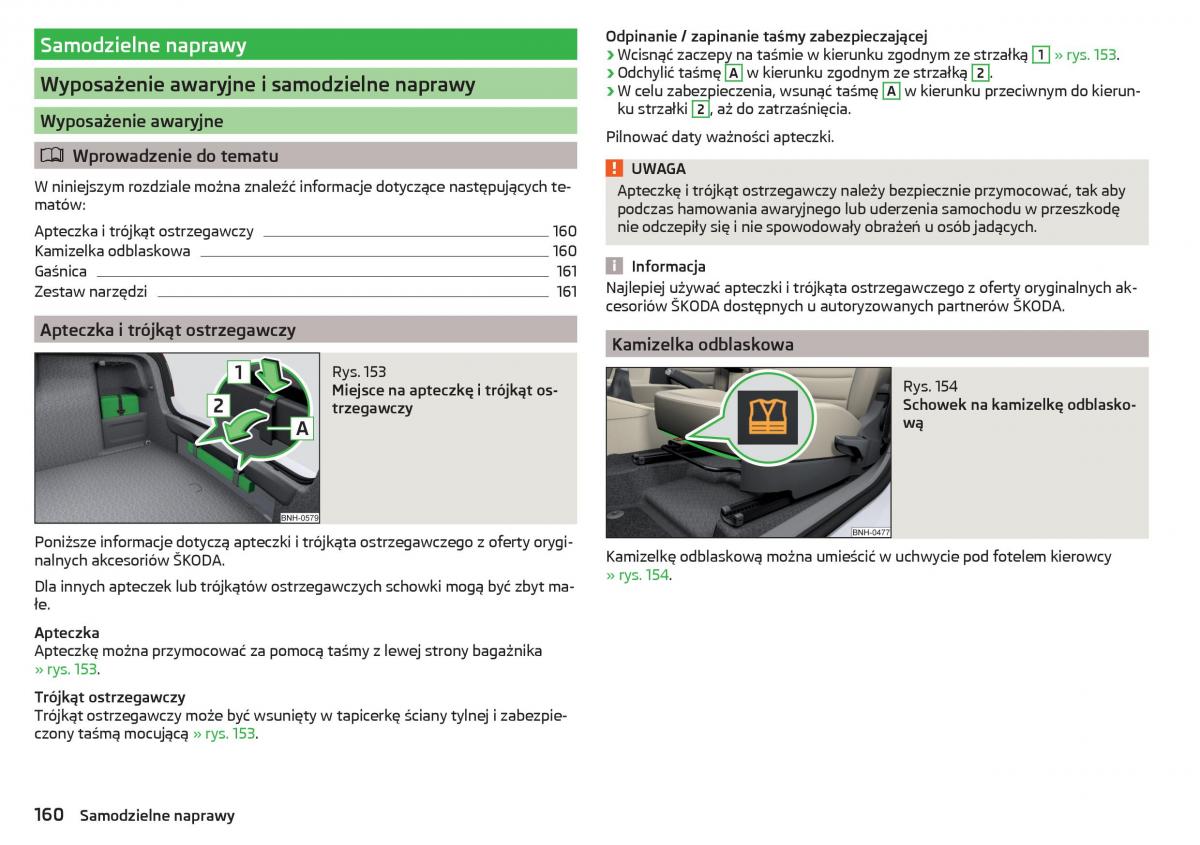 Skoda Rapid instrukcja obslugi / page 162