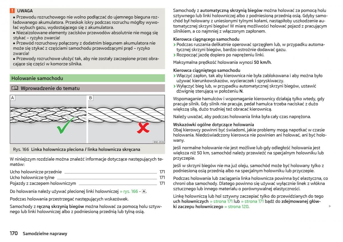 Skoda Rapid instrukcja obslugi / page 172