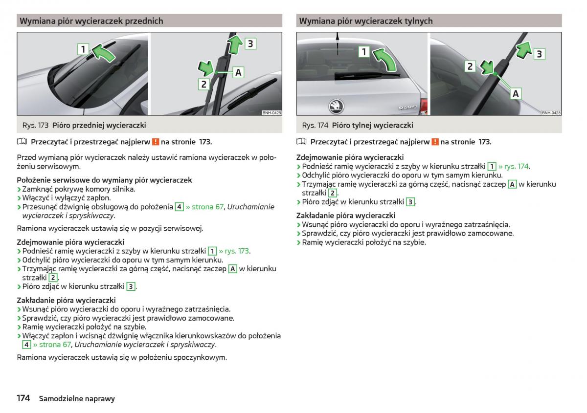 Skoda Rapid instrukcja obslugi / page 176