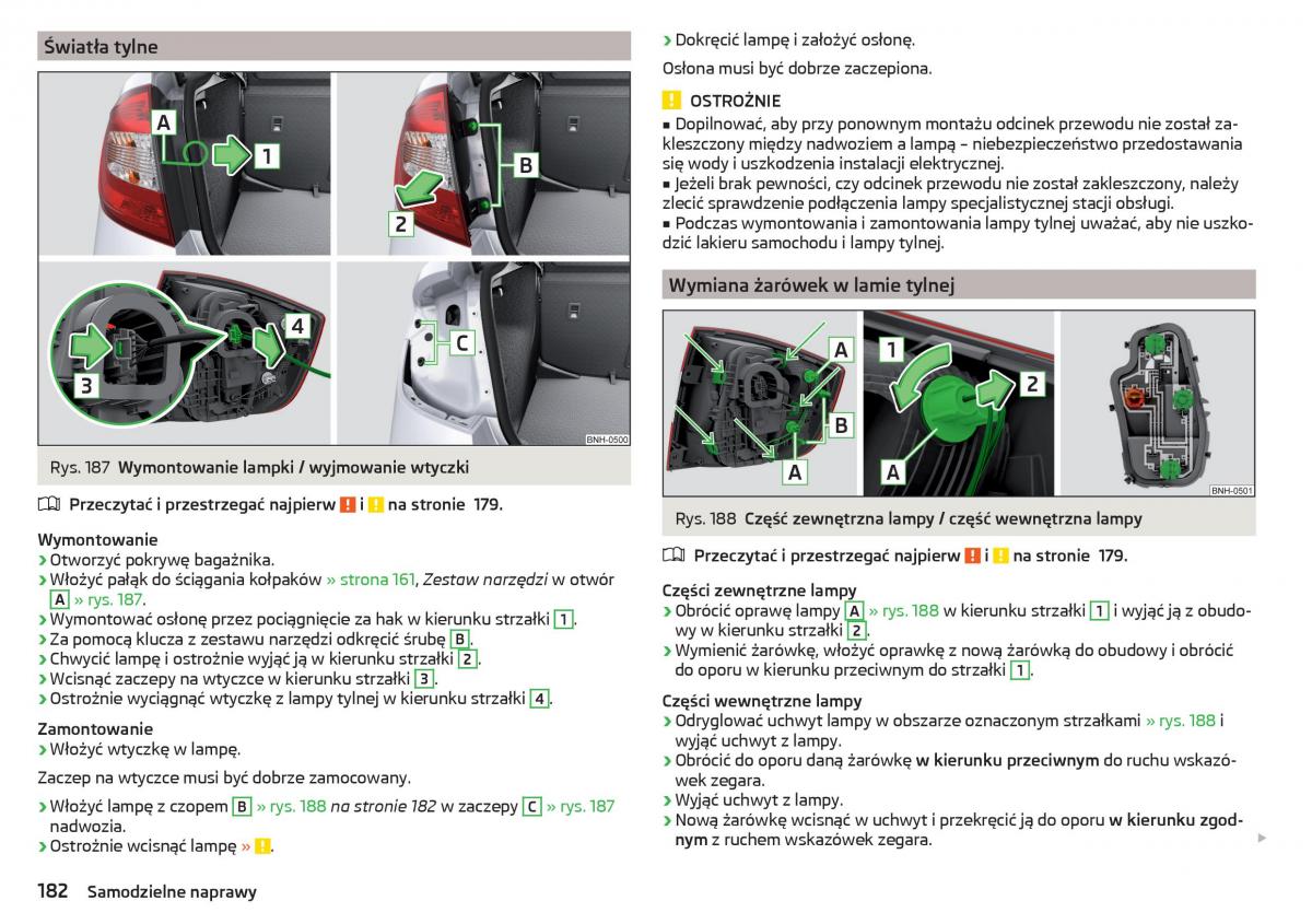 Skoda Rapid instrukcja obslugi / page 184