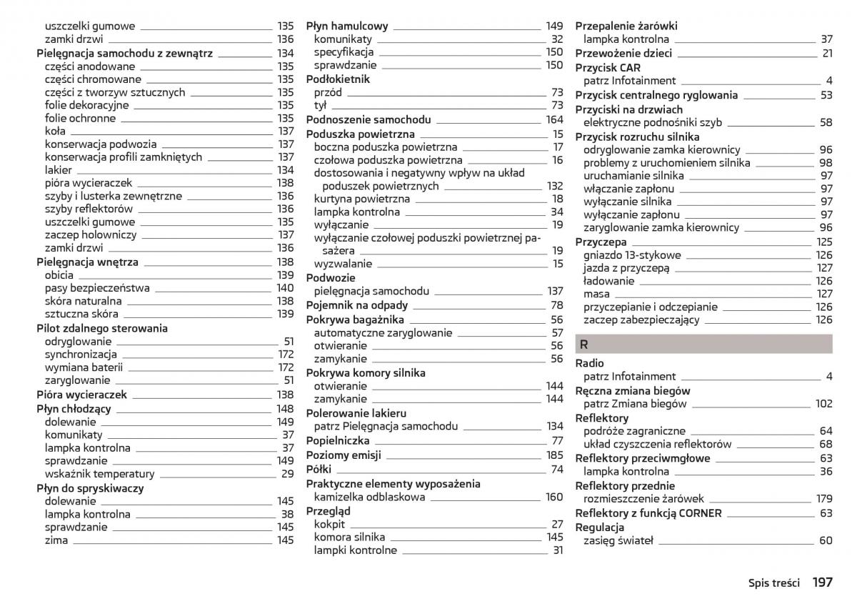 Skoda Rapid instrukcja obslugi / page 199