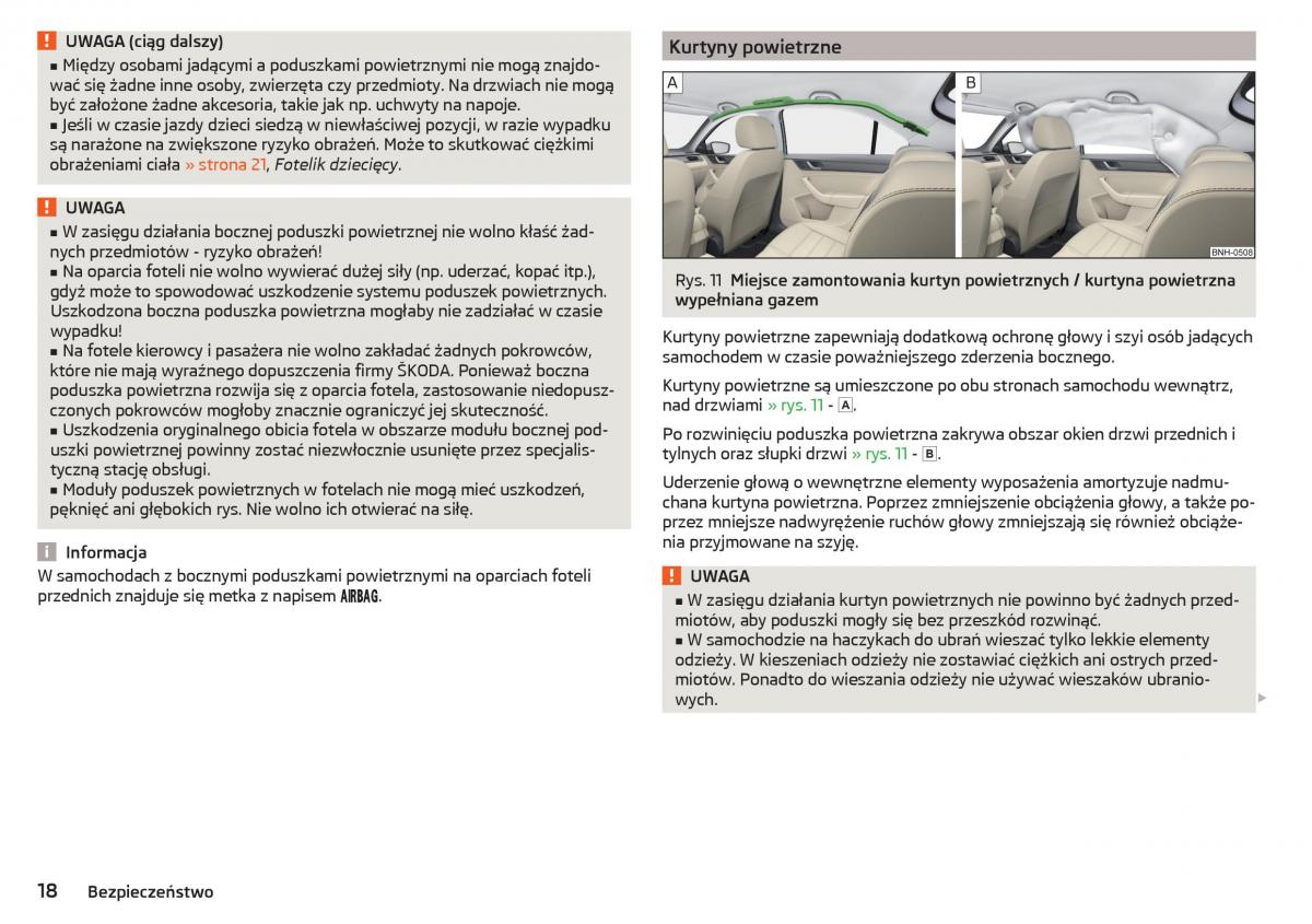 Skoda Rapid instrukcja obslugi / page 20