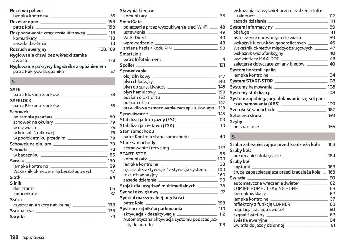 Skoda Rapid instrukcja obslugi / page 200