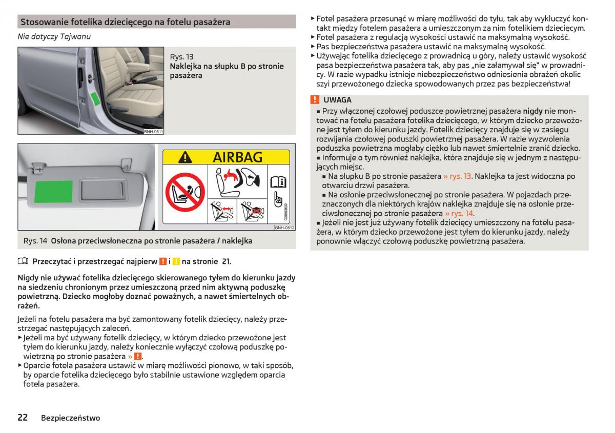 Skoda Rapid instrukcja obslugi / page 24