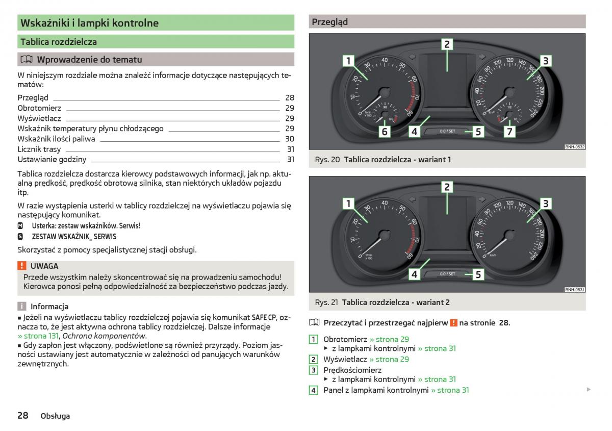 Skoda Rapid instrukcja obslugi / page 30