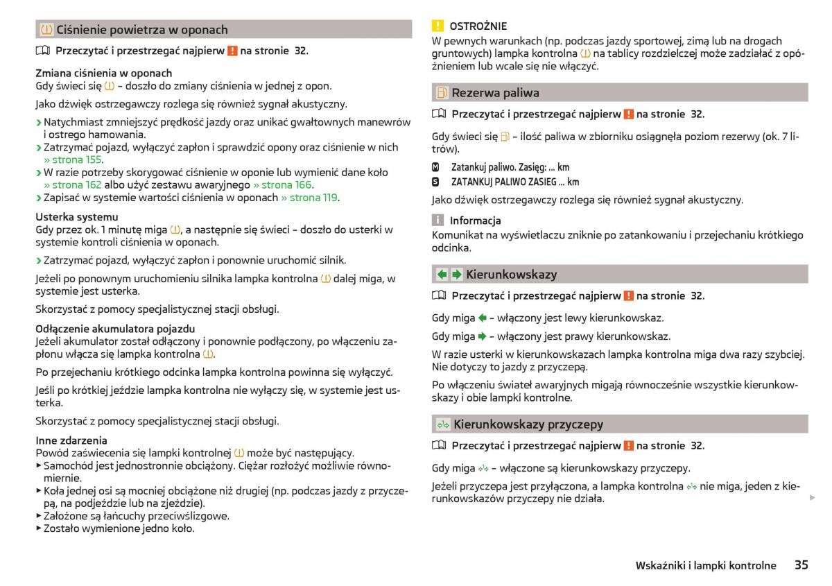 Skoda Rapid instrukcja obslugi / page 37