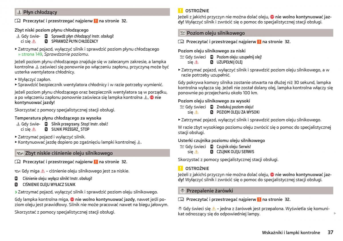 Skoda Rapid instrukcja obslugi / page 39