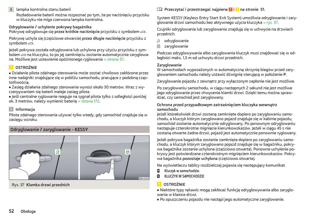 Skoda Rapid instrukcja obslugi / page 54