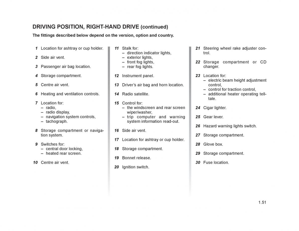 Renault Trafic II 2 owners manual / page 56