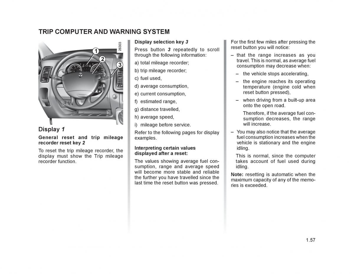 Renault Trafic II 2 owners manual / page 62