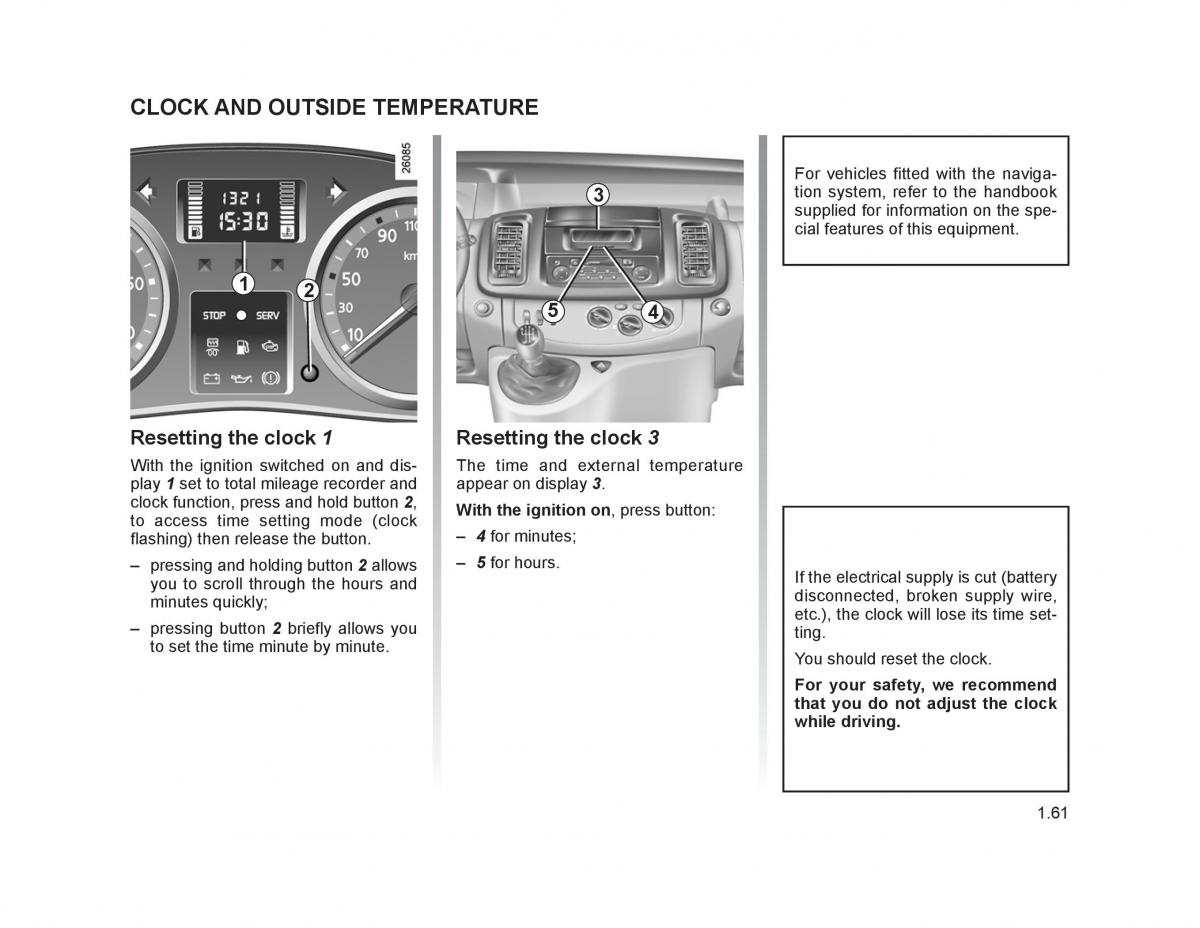 Renault Trafic II 2 owners manual / page 66