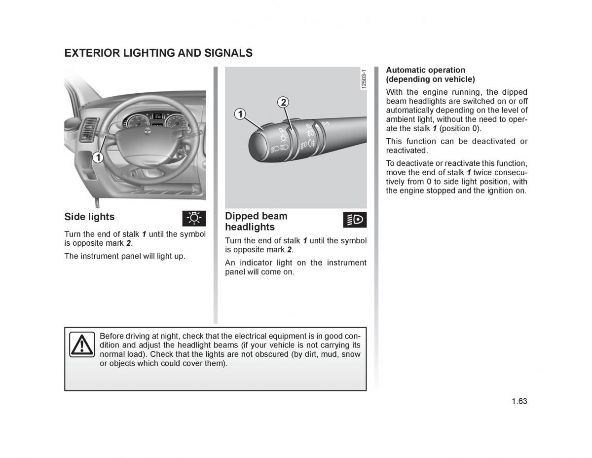 Renault Trafic II 2 owners manual / page 68