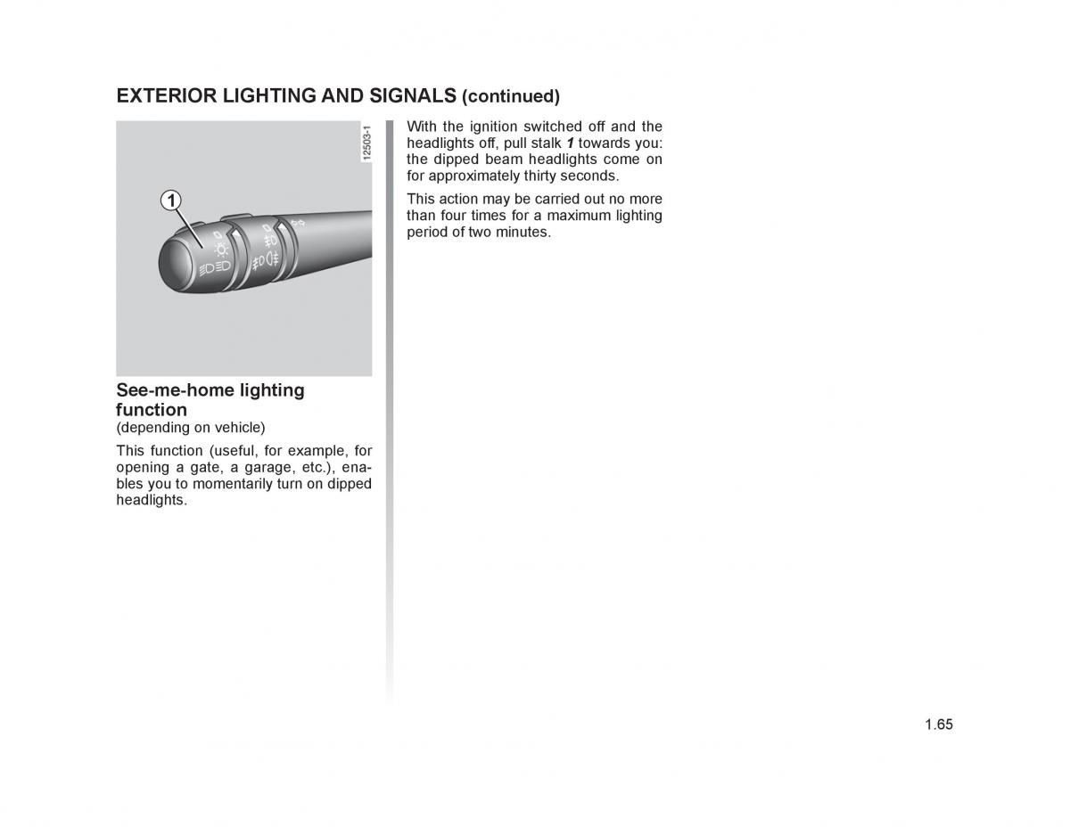 Renault Trafic II 2 owners manual / page 70