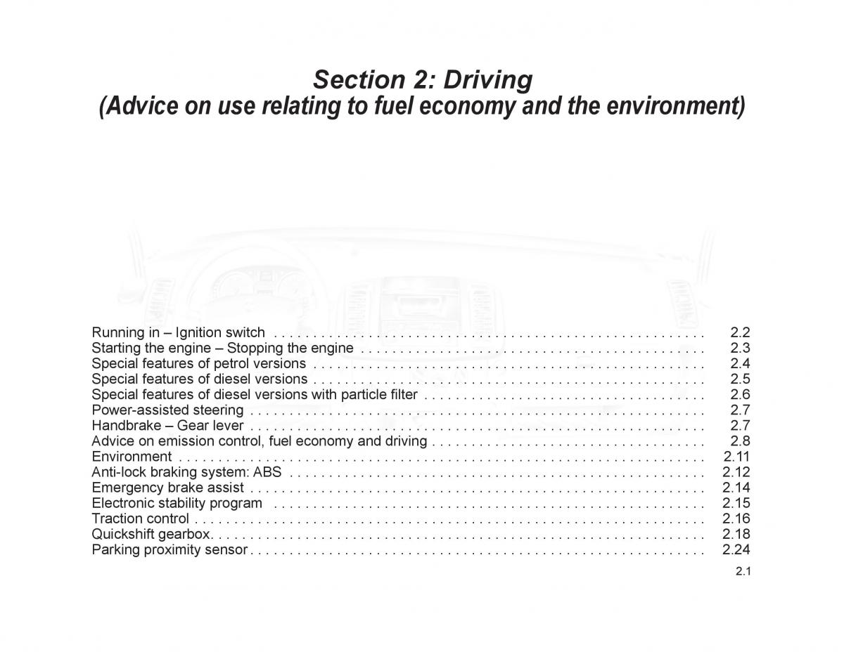 Renault Trafic II 2 owners manual / page 78