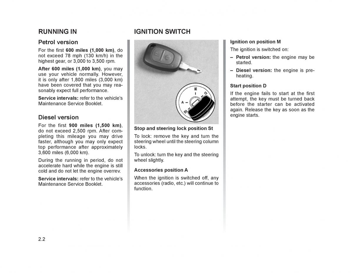 Renault Trafic II 2 owners manual / page 79