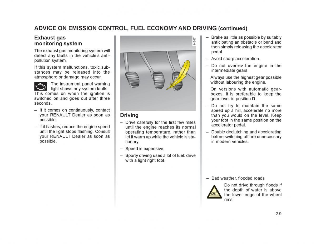 Renault Trafic II 2 owners manual / page 86