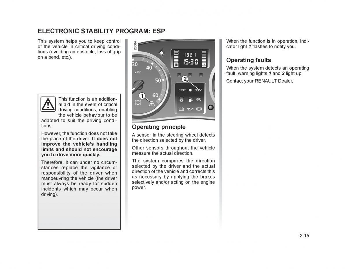 Renault Trafic II 2 owners manual / page 92