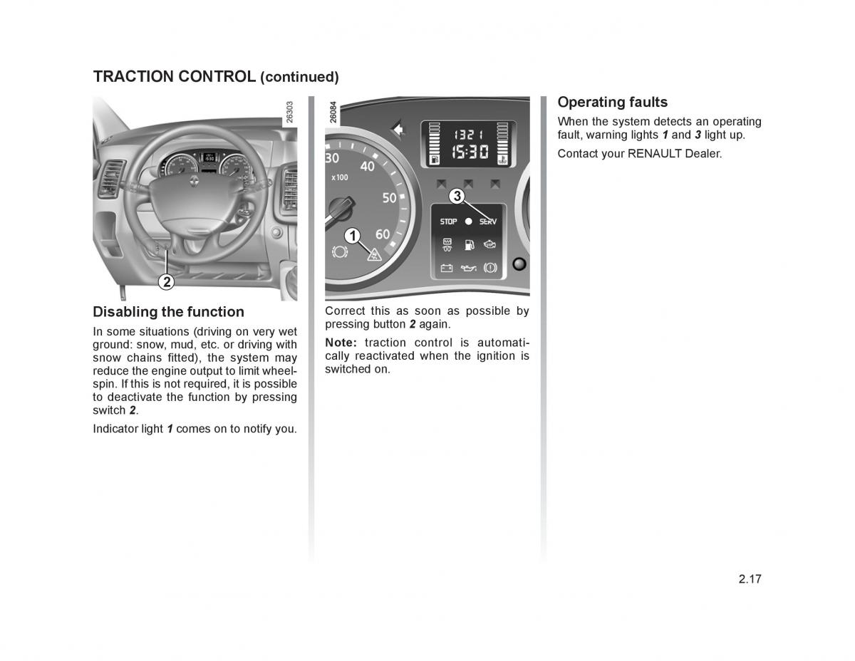 Renault Trafic II 2 owners manual / page 94