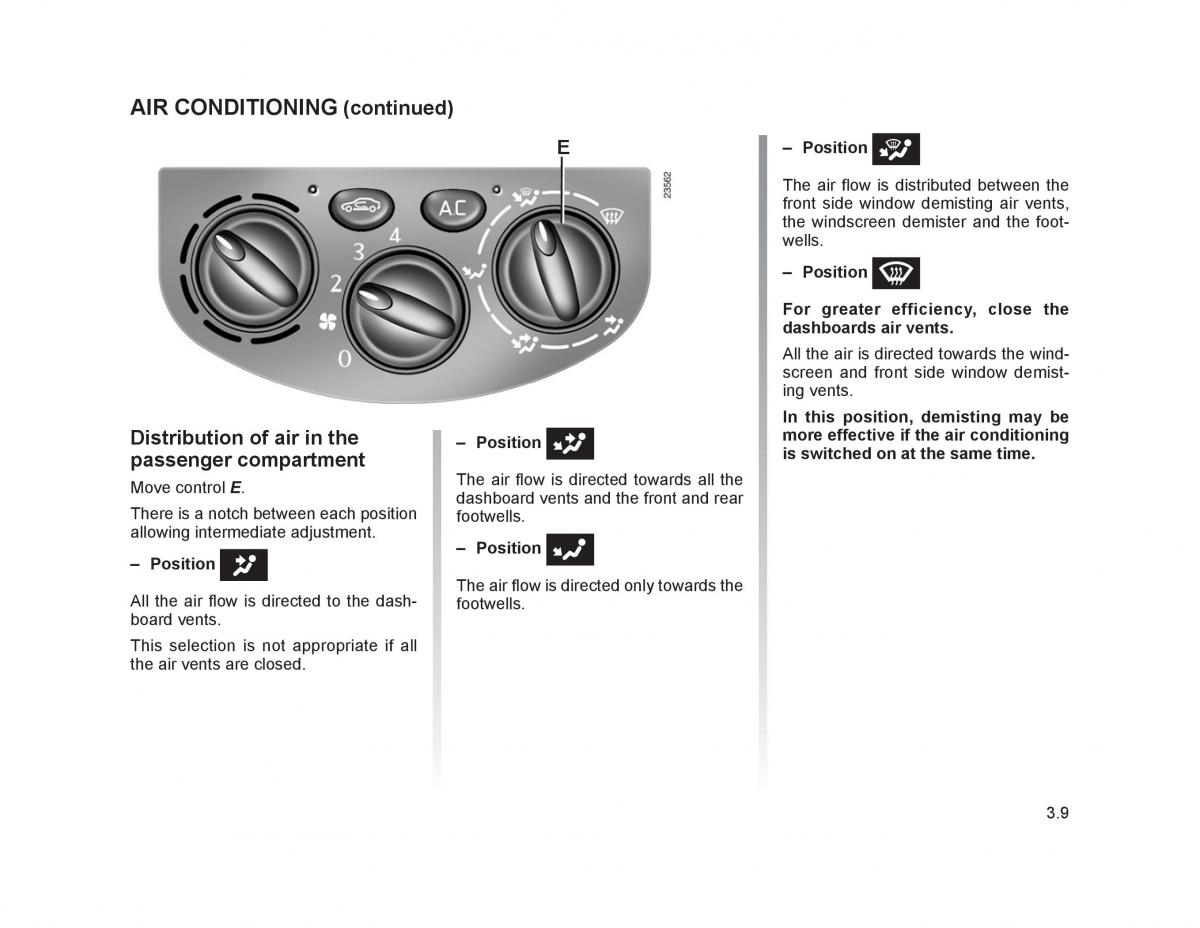 Renault Trafic II 2 owners manual / page 112