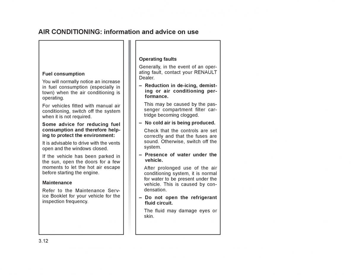 Renault Trafic II 2 owners manual / page 115