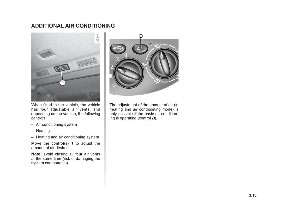 Renault Trafic II 2 owners manual / page 116