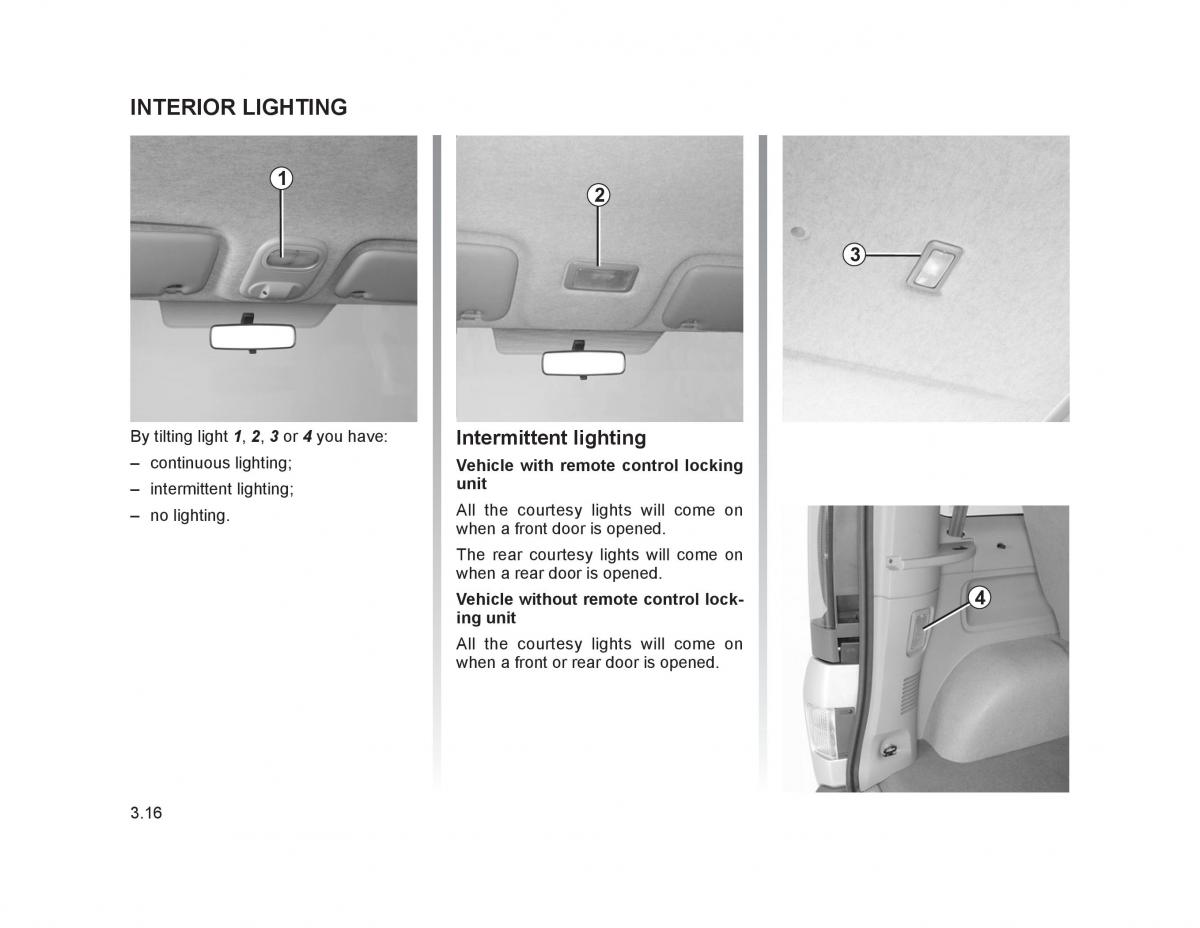 Renault Trafic II 2 owners manual / page 119