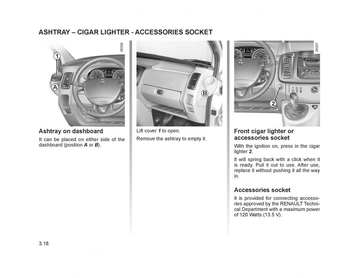 Renault Trafic II 2 owners manual / page 121