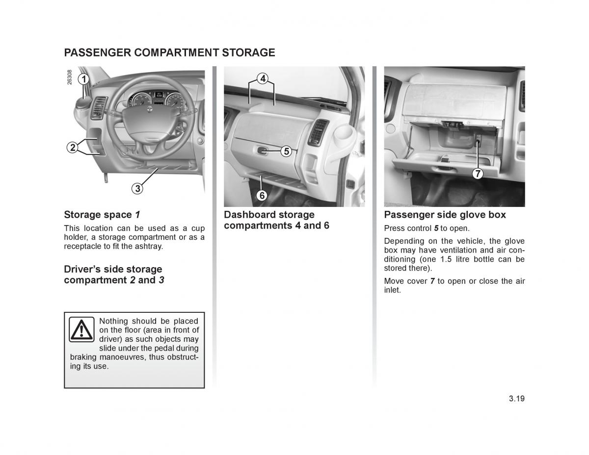 Renault Trafic II 2 owners manual / page 122