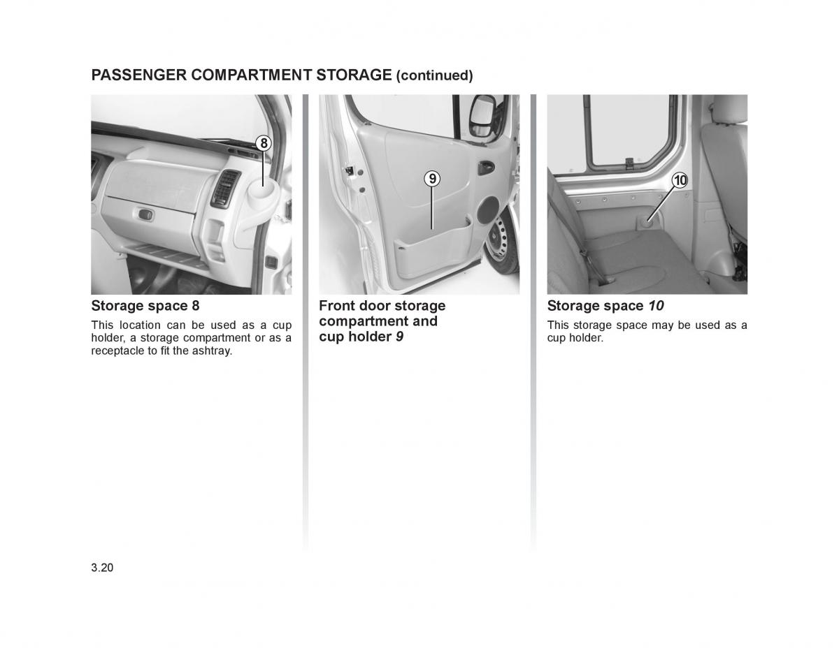 Renault Trafic II 2 owners manual / page 123