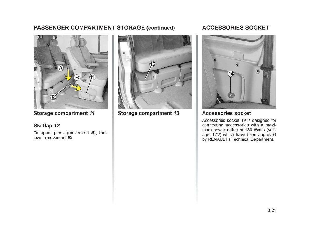 Renault Trafic II 2 owners manual / page 124