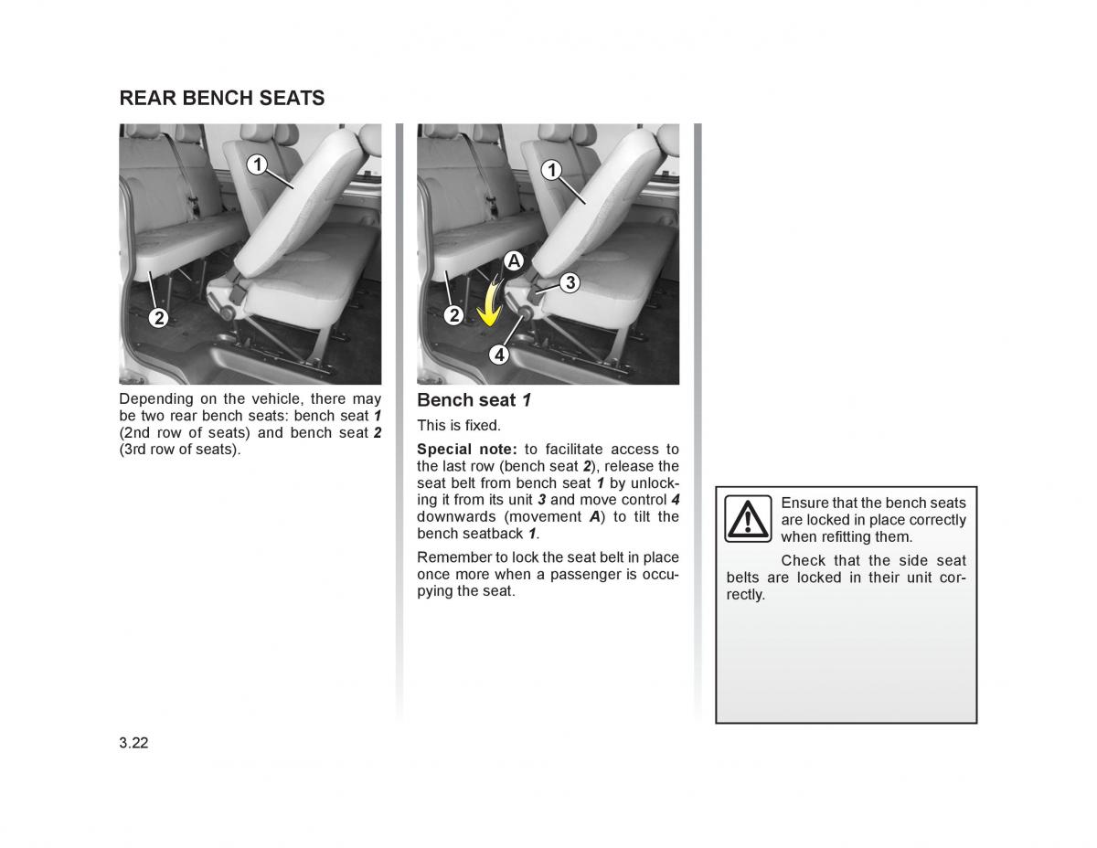 Renault Trafic II 2 owners manual / page 125