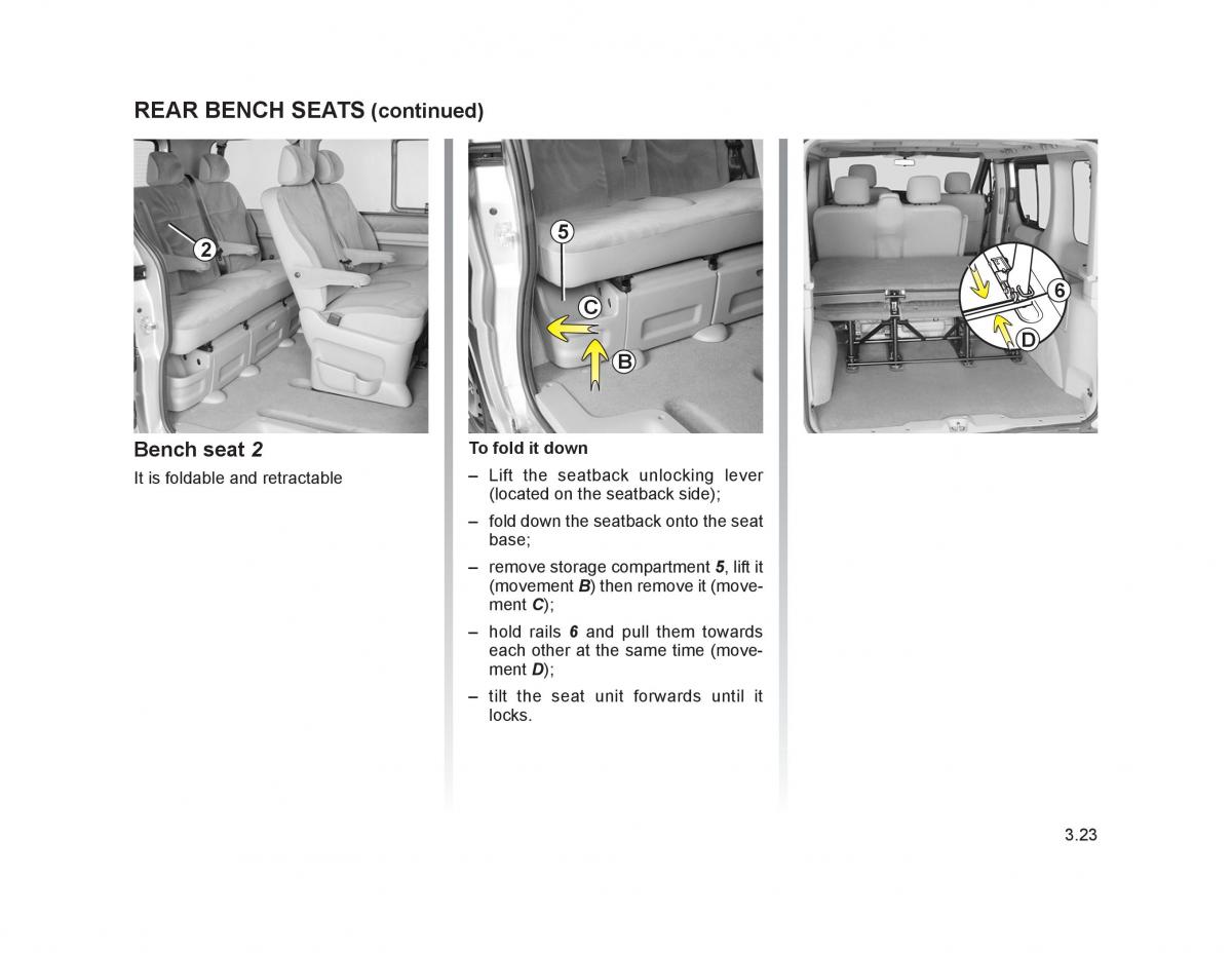 Renault Trafic II 2 owners manual / page 126