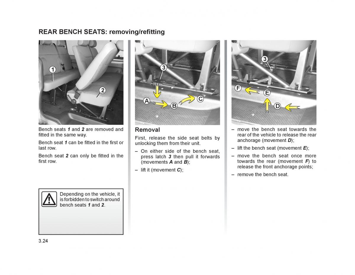 Renault Trafic II 2 owners manual / page 127